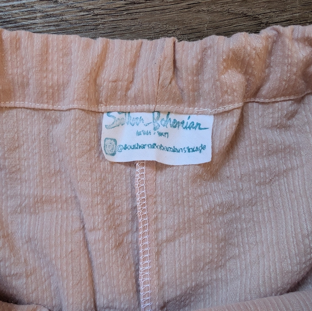 Jenny Ruffled Granny Bloomers - Dusty Pink + Antique Beige - Picture 3 of 5